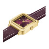 Montre CLUSE GRACIEUSE MINI Femme cadran rouge bracelet acier inoxydable bordeaux - vue V2