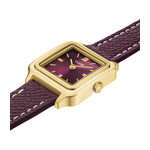 Montre CLUSE GRACIEUSE MINI Femme cadran rouge bracelet acier inoxydable bordeaux - vue 2
