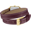 Montre CLUSE GRACIEUSE MINI Femme cadran rouge bracelet acier inoxydable bordeaux - vue V3