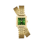 Montre CLUSE GRACIEUSE MINI Femme cadran vert bracelet acier inoxydable doré - vue 1