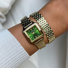 Montre CLUSE GRACIEUSE MINI Femme cadran vert bracelet acier inoxydable doré - vue Vporté 1