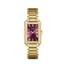 Montre CLUSE BELISENNA Femme cadran rouge bracelet acier inoxydable doré - vue V1