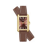 Montre CLUSE BELISENNA Femme cadran marron bracelet cuir marron - vue V1