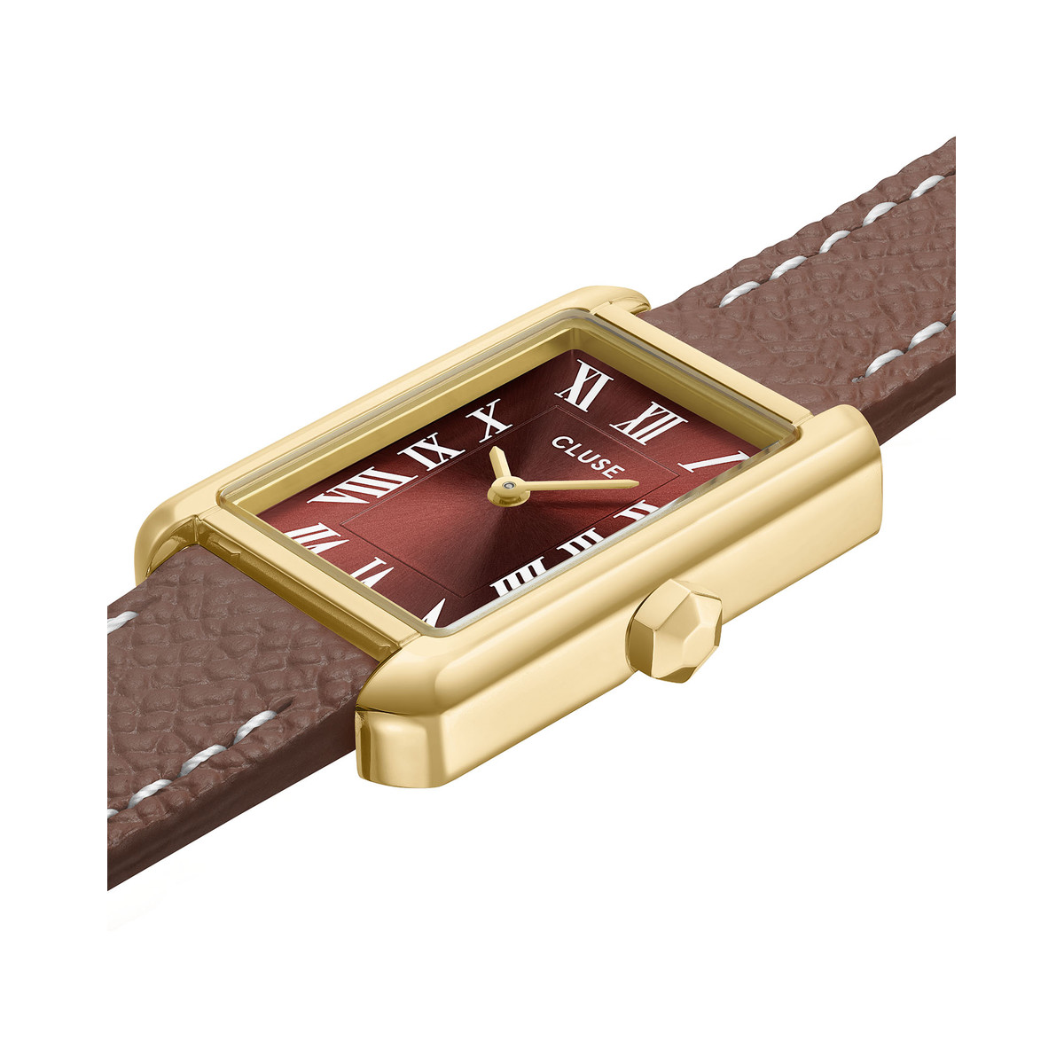 Montre CLUSE BELISENNA Femme cadran marron bracelet acier inoxydable marron - vue 2