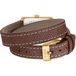 Montre CLUSE BELISENNA Femme cadran marron bracelet cuir marron - vue 3