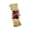 Montre CLUSE FLUETTE Femme cadran rouge bracelet acier inoxydable doré - vue V1