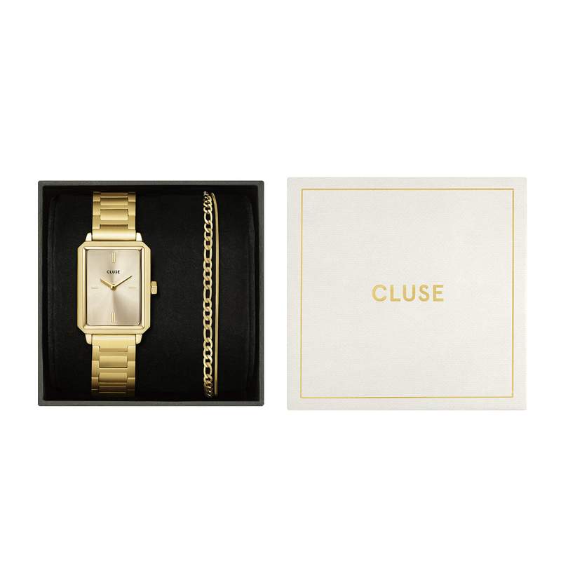 Montre CLUSE BLACK FRIDAY 25 Femme cadran doré bracelet acier inoxydable doré - vue D1