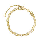 Montre CLUSE BLACK FRIDAY 25 Femme cadran rouge bracelet acier inoxydable doré - vue D2