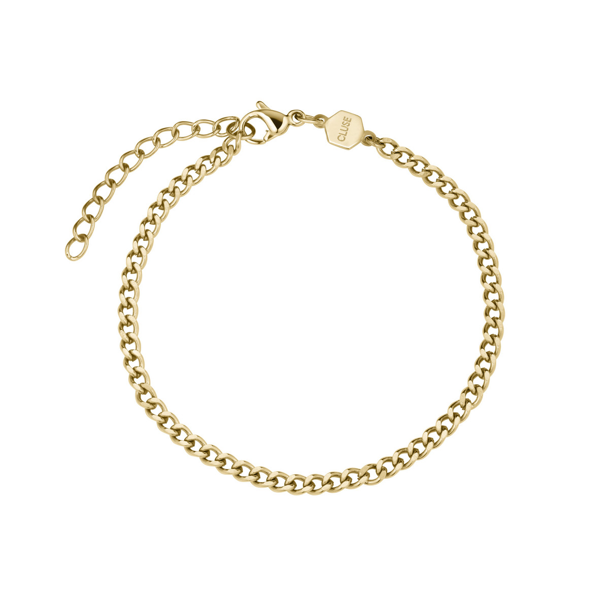 Montre CLUSE BLACK FRIDAY 25 Femme cadran blanc bracelet acier inoxydable doré - vue D2