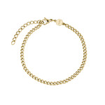 Montre CLUSE BLACK FRIDAY 25 Femme cadran blanc bracelet acier inoxydable doré - vue D2