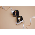 Montre CLUSE BLACK FRIDAY 25 Femme cadran blanc bracelet acier inoxydable doré - vue D3