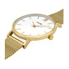 Montre CLUSE BLACK FRIDAY Femme cadran blanc bracelet acier inoxydable doré - vue V2