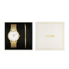 Montre CLUSE BLACK FRIDAY Femme cadran blanc bracelet acier inoxydable doré - vue VD1