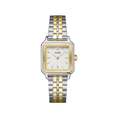 CLUSE BLACK FRIDAY 25 Ladies watch white dial gold stainless steel bracelet