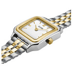 Montre CLUSE BLACK FRIDAY 25 Femme cadran blanc bracelet acier inoxydable doré - vue 2