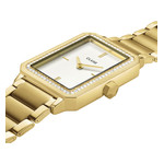 Montre CLUSE FESTIVE 25 Femme cadran blanc bracelet acier inoxydable doré - vue 2