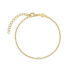 Montre CLUSE FESTIVE 25 Femme cadran blanc bracelet acier inoxydable doré - vue D2