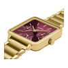 Montre CLUSE FESTIVE 25 Femme cadran rouge bracelet acier inoxydable doré - vue V2