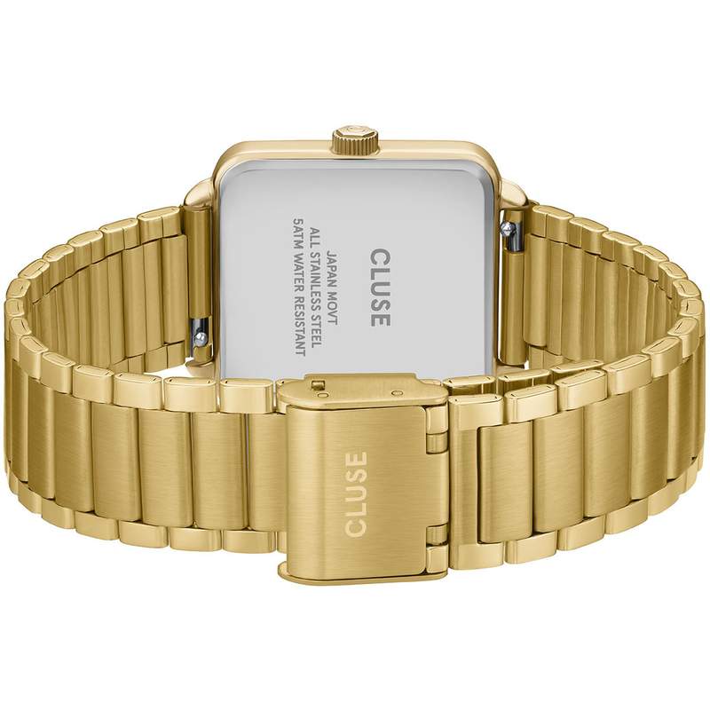 Montre CLUSE FESTIVE 25 Femme cadran rouge bracelet acier inoxydable doré - vue 3