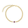 Montre CLUSE FESTIVE 25 Femme cadran rouge bracelet acier inoxydable doré - vue VD2