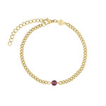 Montre CLUSE FESTIVE 25 Femme cadran rouge bracelet acier inoxydable doré - vue D2