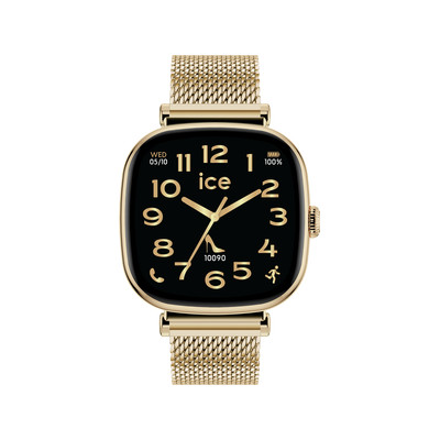 Montre ICE WATCH ICE SMART 2.0 Femme connecté, cadran doré bracelet acier inoxydable doré - vue 1