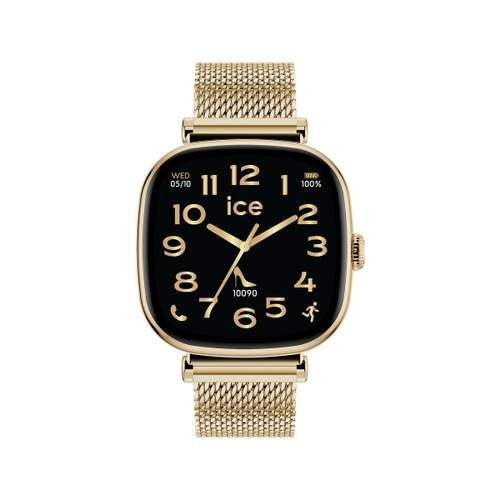 Montre ICE WATCH ICE SMART 2.0 Femme connecté, cadran doré bracelet acier inoxydable doré