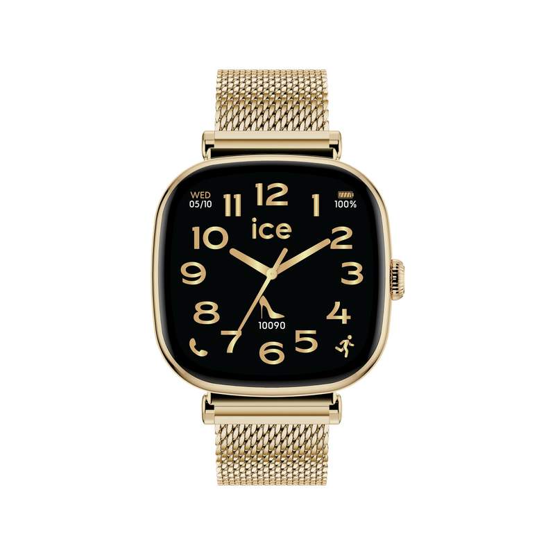 Montre ICE WATCH ICE SMART 2.0 Femme connecté, cadran doré bracelet acier inoxydable doré - vue 1