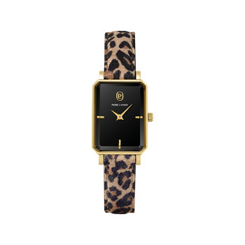Montre PIERRE LANNIER ariane femme bracelet cuir léopard