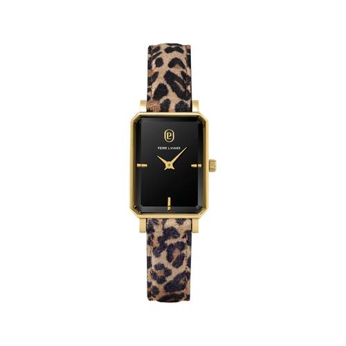 Montre PIERRE LANNIER ariane femme bracelet cuir léopard