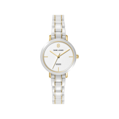 Montre PIERRE LANNIER chouquette femme bracelet acier inoxydable blanc - vue 1