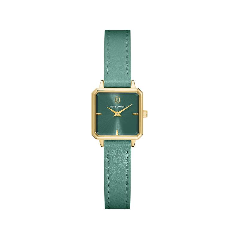 Montre PIERRE LANNIER leonor femme bracelet cuir vert - vue 1