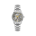 Montre PIERRE LANNIER thea femme automatique, bracelet acier inoxydable gris - vue 1