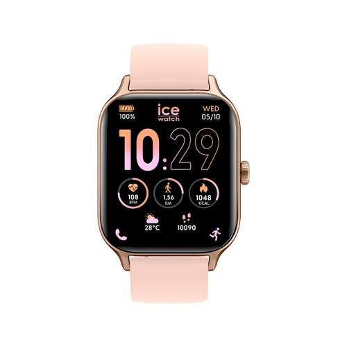 ICE WATCH ice fit rt 3.0 dameshorloge, roségoud siliconen band