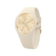 Montre ICE WATCH ice champagne femme bracelet silicone beige clair
