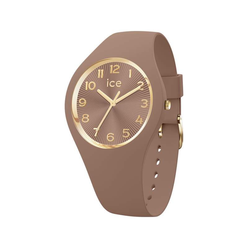 Montre ICE WATCH ice champagne femme bracelet silicone brun - vue 1