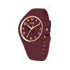 Montre ICE WATCH ice champagne femme bracelet silicone rouge foncé - vue V1