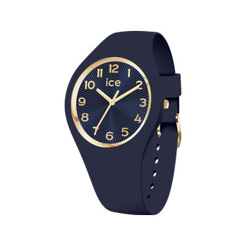 Montre ICE WATCH ice champagne femme bracelet silicone bleu marine