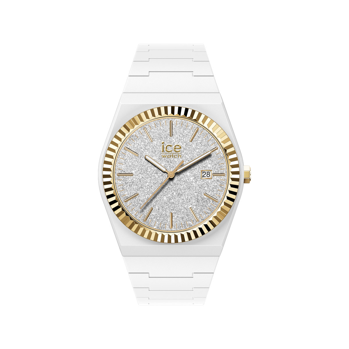 Montre ICE WATCH ice power pw1 femme bracelet silicone blanc