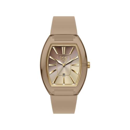 ICE WATCH boliday dameshorloge met taupe siliconen band