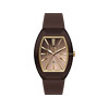 Montre ICE WATCH boliday femme bracelet silicone marron chocolat - vue V1