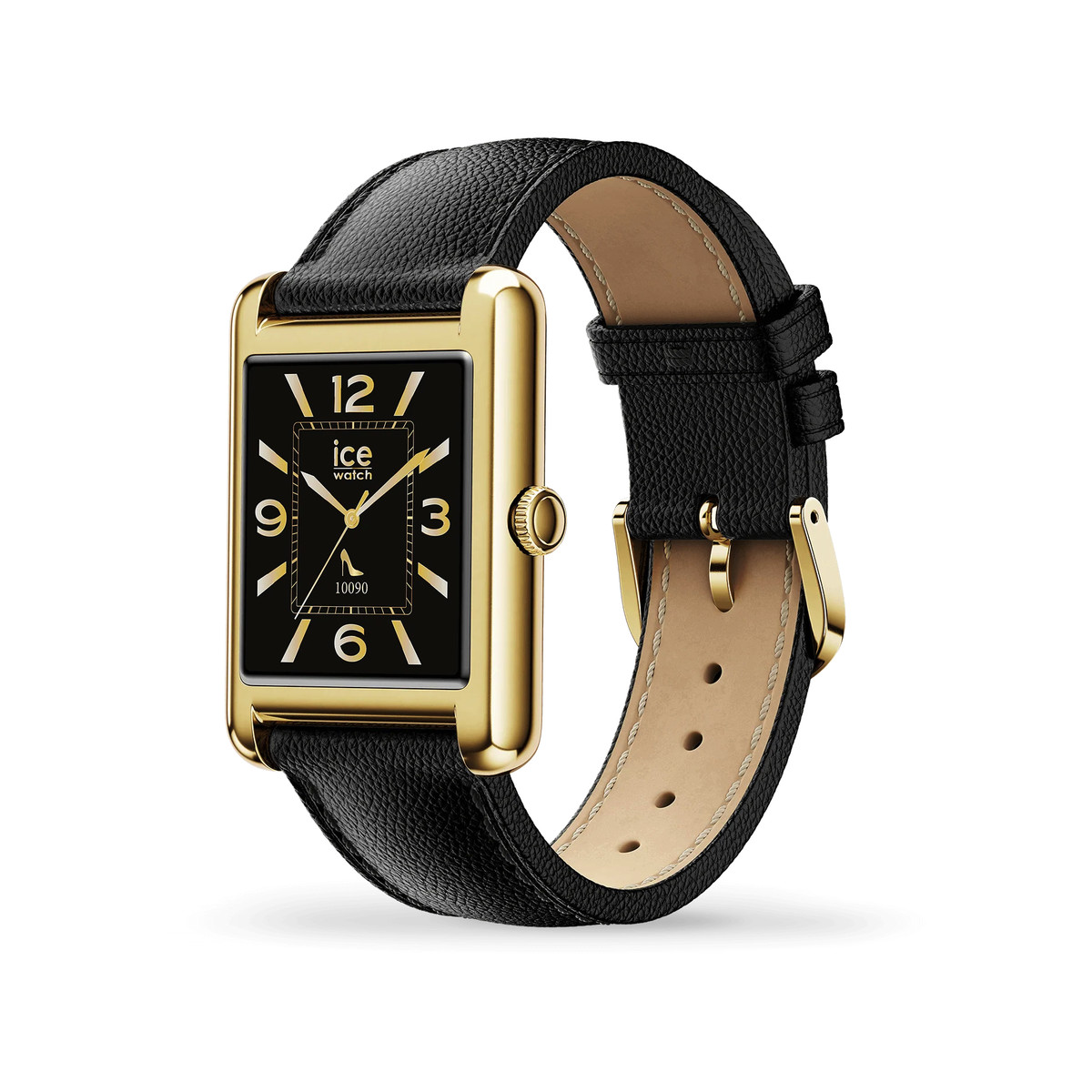Montre ICE WATCH ice smart 2.0 femme connecté, bracelet cuir noir - vue 2