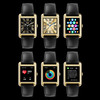 Montre ICE WATCH ice smart 2.0 femme connecté, bracelet cuir noir - vue VD1
