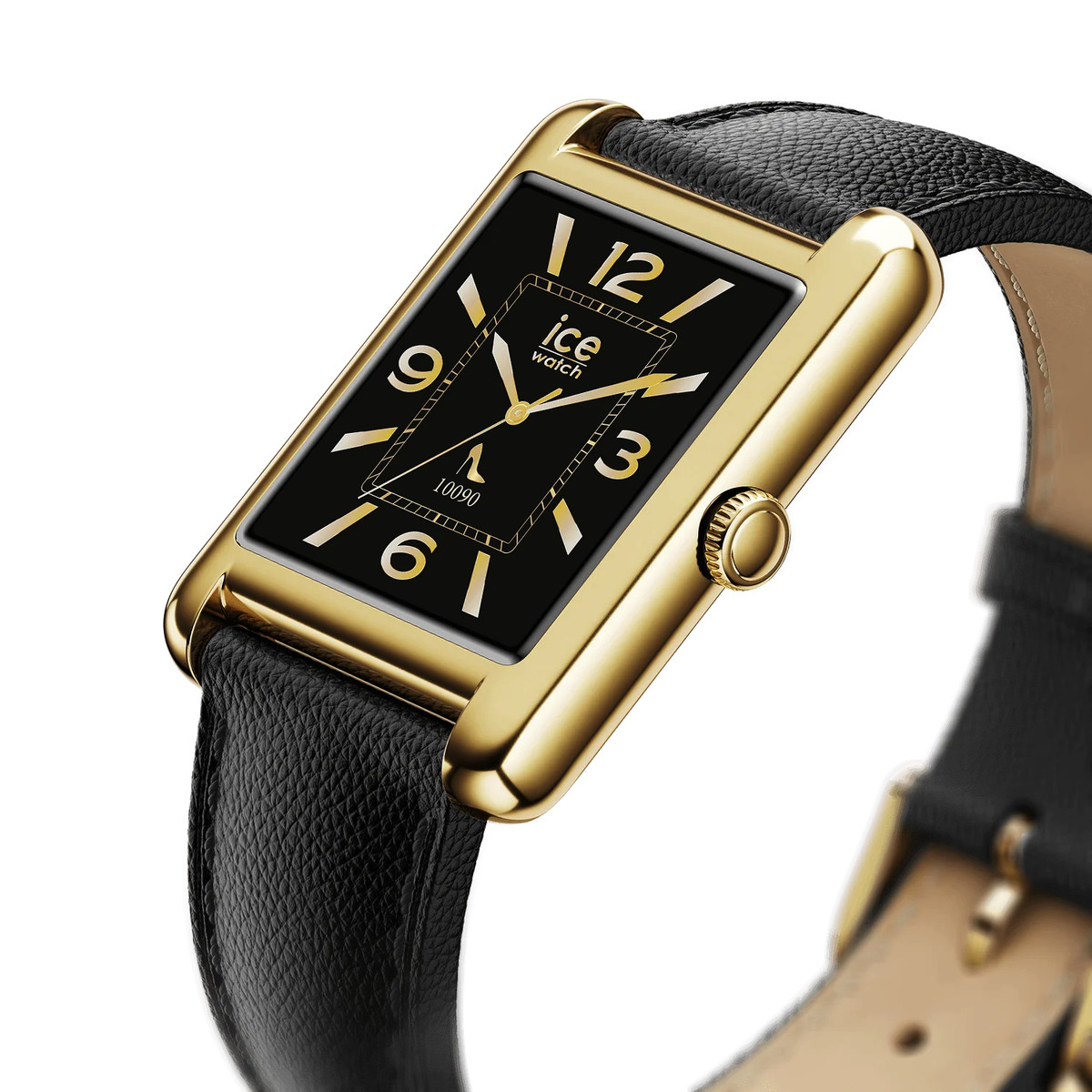 Montre ICE WATCH ice smart 2.0 femme connecté, bracelet cuir noir - vue D2