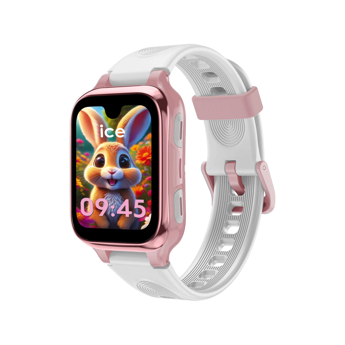Montre ICE WATCH ice kids 4g 2.0 enfant connecté, bracelet silicone blanc