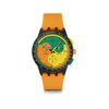 Montre SWATCH neon mixte bracelet silicone orange - vue V1