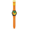 Montre SWATCH neon mixte bracelet silicone orange - vue VD1