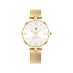 Montre TOMMY HILFIGER ella femme bracelet acier inoxydable doré jaune - vue 1