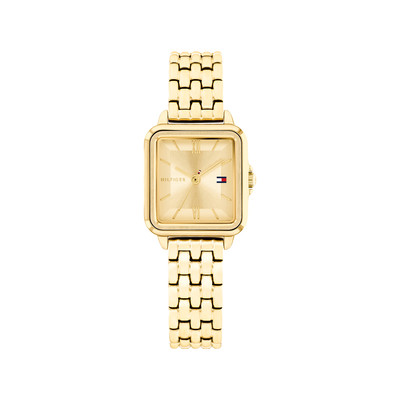 Montre TOMMY HILFIGER mia femme bracelet acier inoxydable doré jaune - vue 1