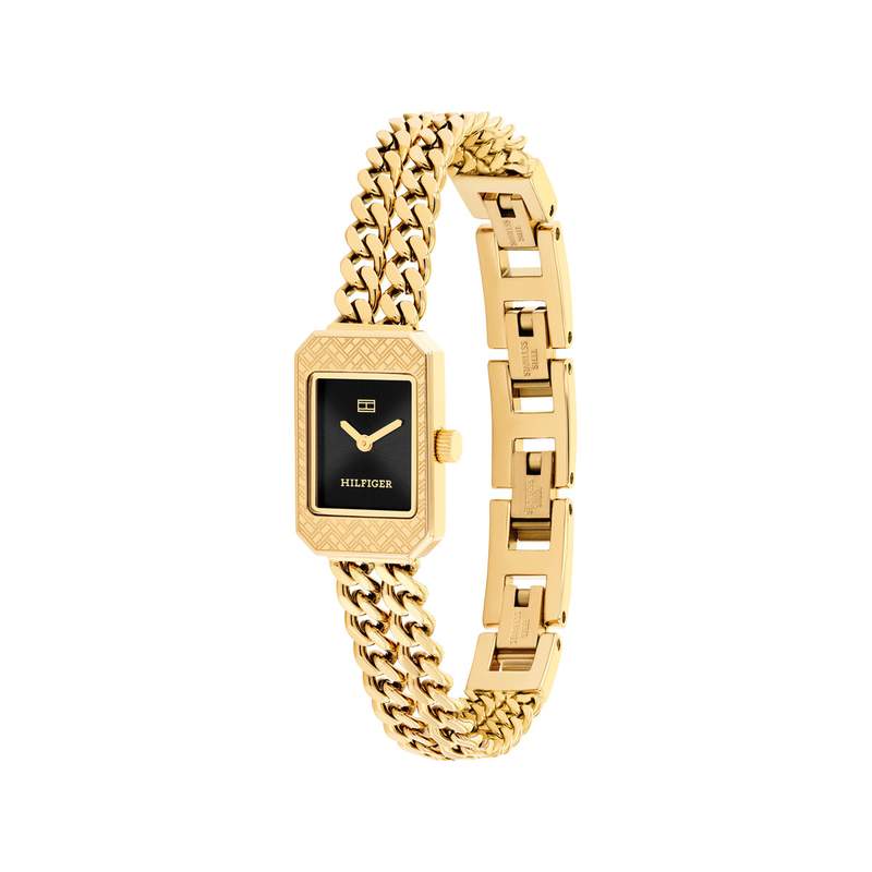 Montre TOMMY HILFIGER sarah femme bracelet acier inoxydable doré jaune - vue 2